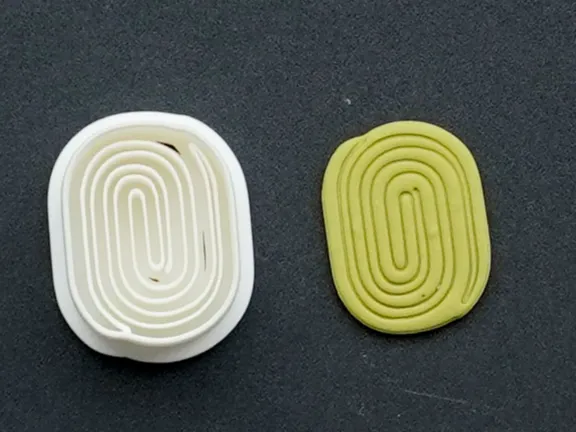 Abstract Ornate Polymer Clay Cutter Earrings
