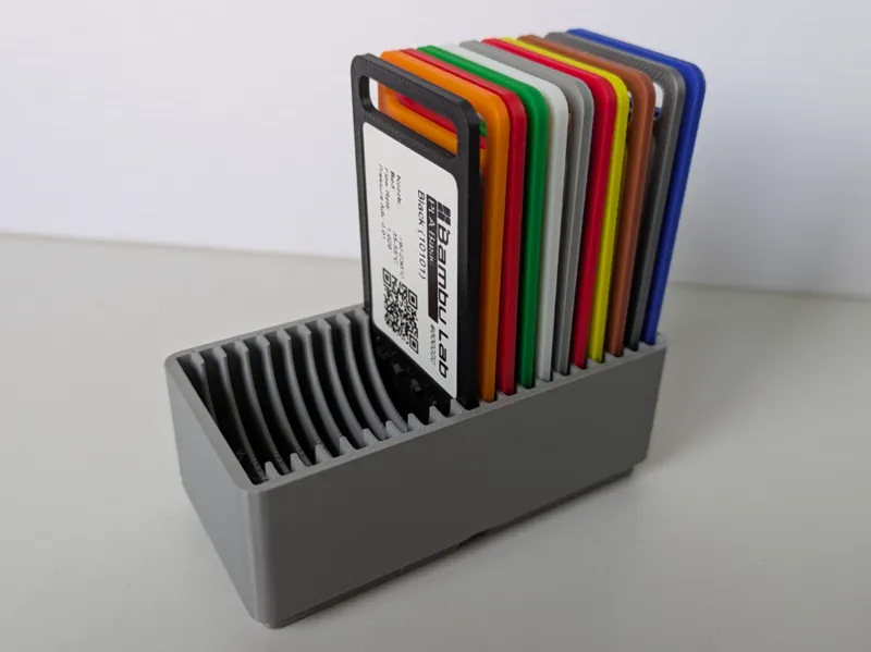 Filament Swatch System vertical storage GRIDFINITY