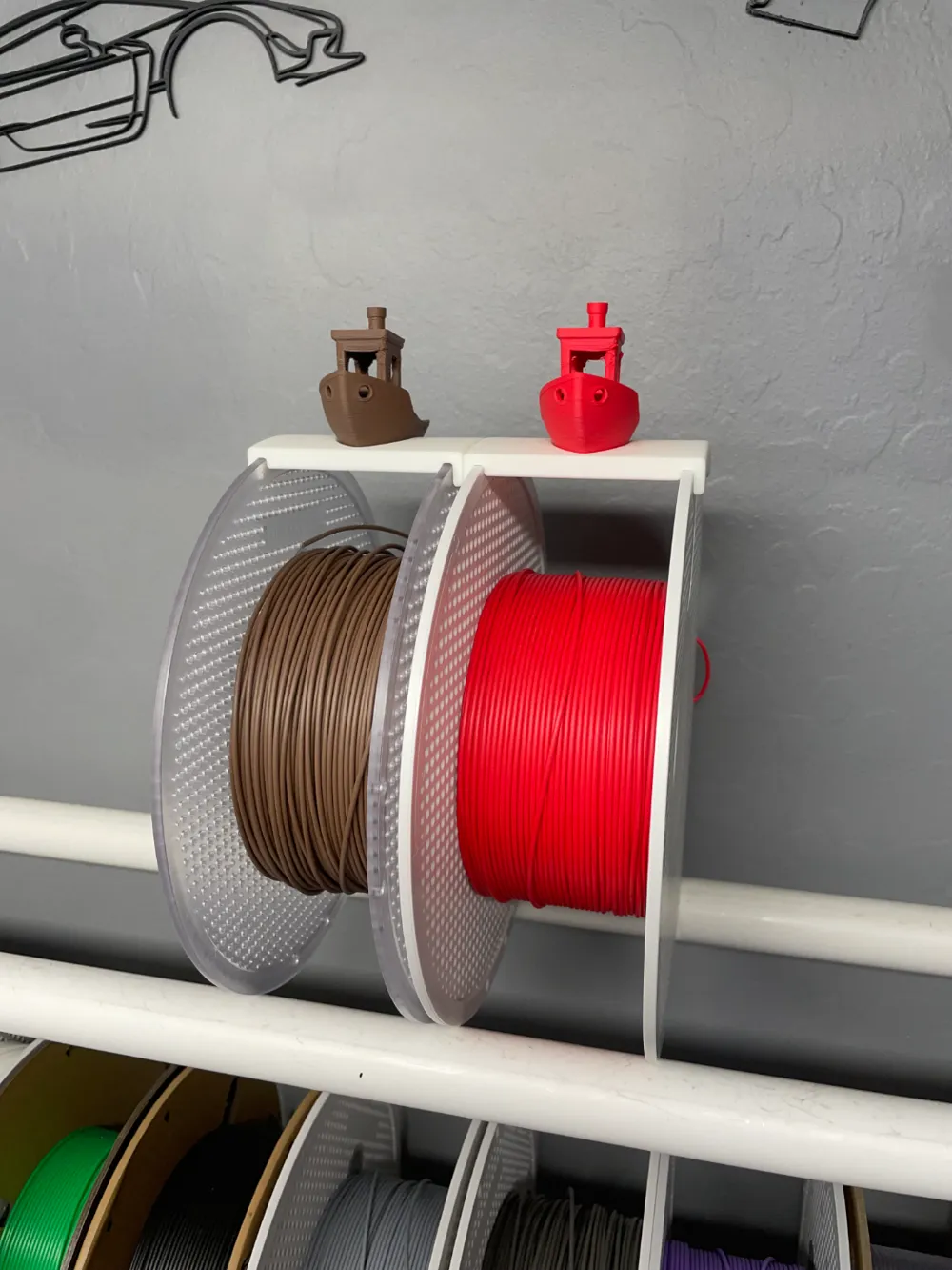 Bambu Spool Benchy Display / Holder by Andrew MakerWorld: Download Free ...