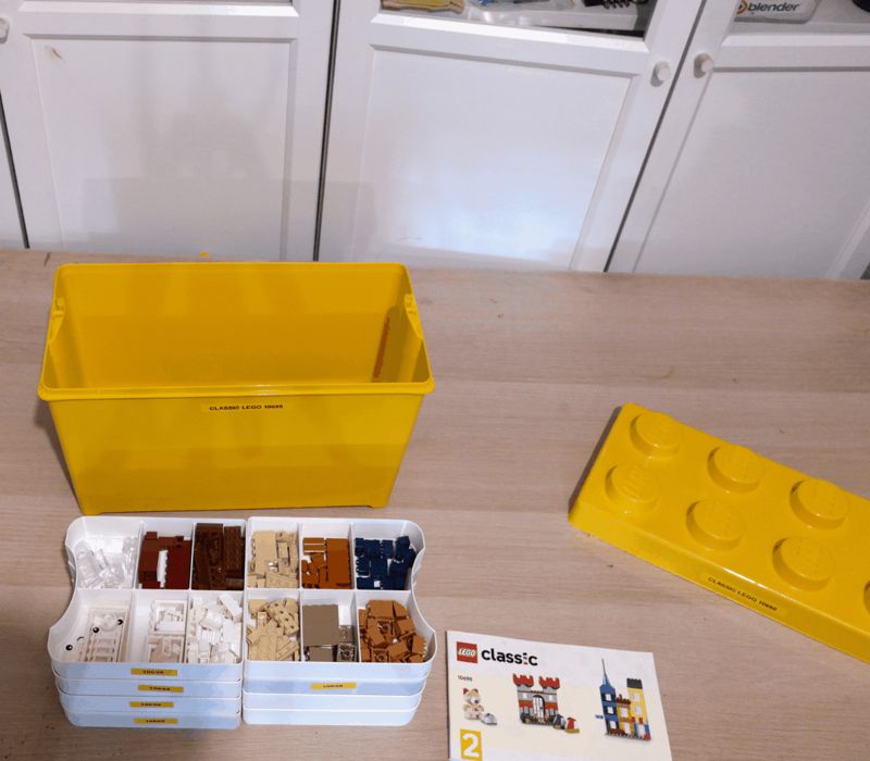 Stackable Brick Box Sorting Trays (Box 10698)