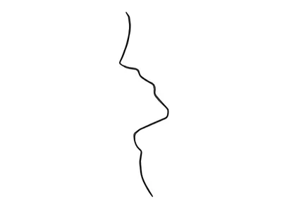 Kissing couple wall art