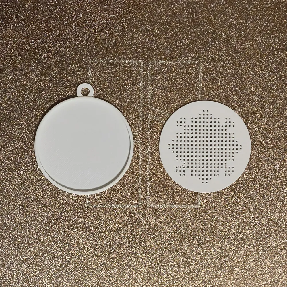 Snowflake 03 - Cross Stitch Ornament + PDF - Free 3D Print Model ...