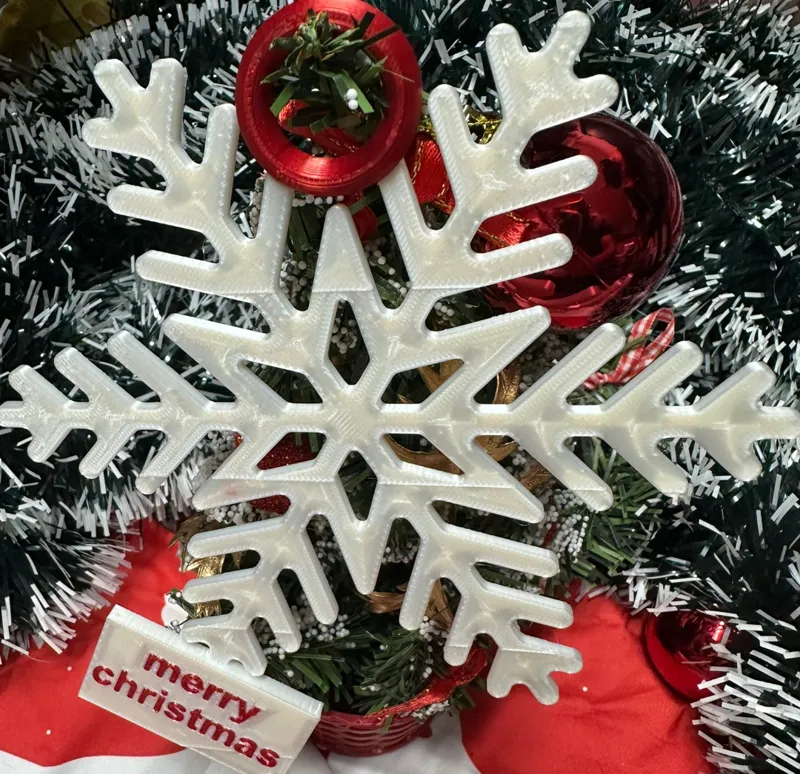Christmas snowflake ornament