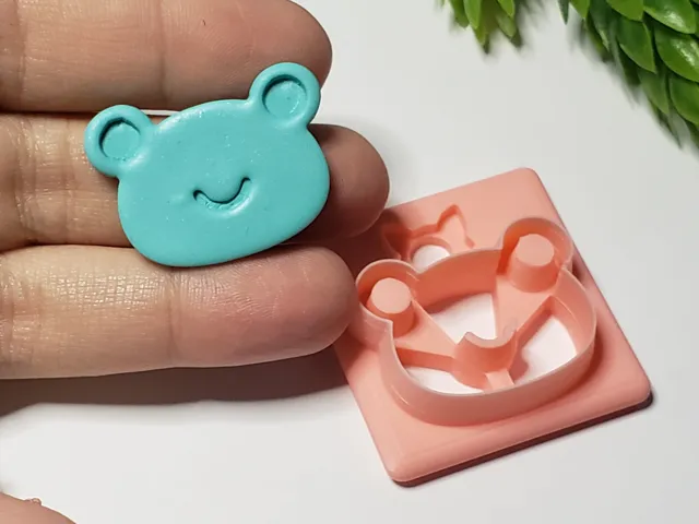 Big Eyed Frog Polymer Clay Earring Cutter
