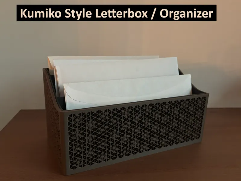 Kumiko Style Letterbox / Mail-Organizer