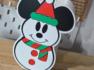 MOUSE SNOWMAN-BATH & BODY WORKS SOAP HOLDER