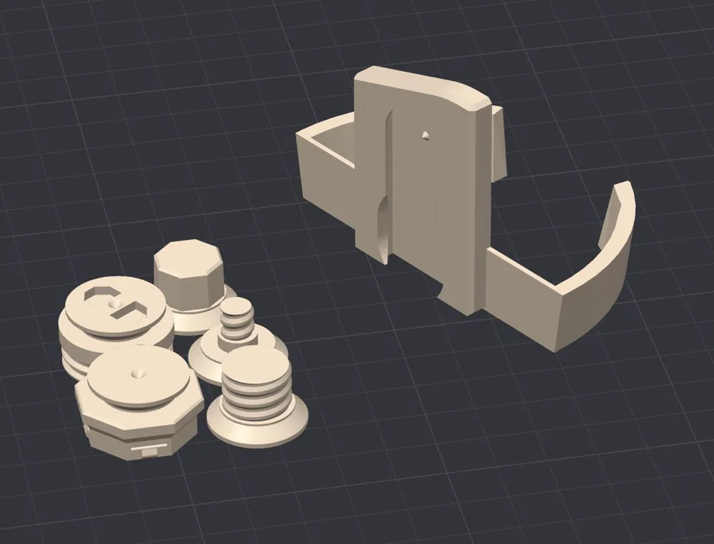 Multiboard Mouse Holder Mount (Razer / Logitech) - Free 3D Print Model ...
