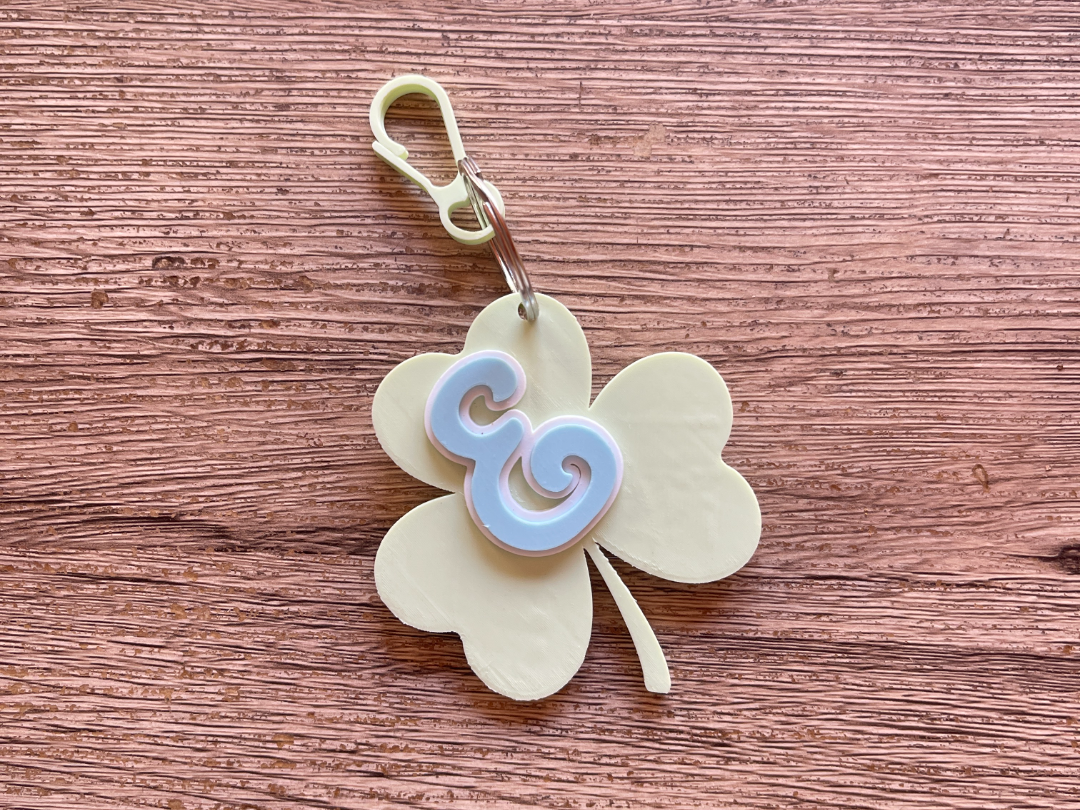 Keychain Lucky Clover set A to Z