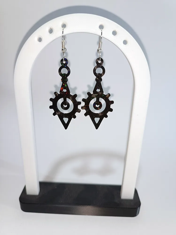 Clockwork Elegance - Steampunk Earrings view 3