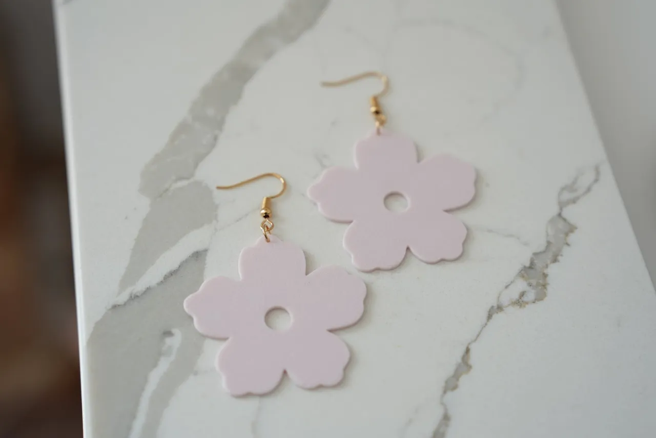 Flower Drop Earrings view 2