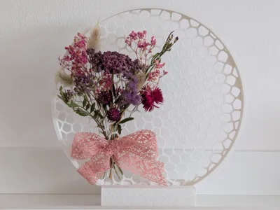 Voronoi Decor Ring for Dried Flowers 
