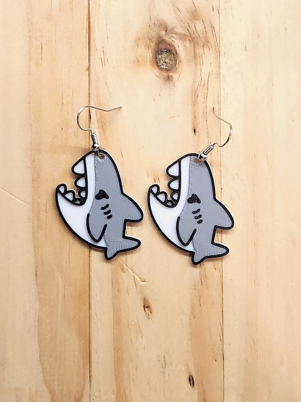 Shark Earrings view 2