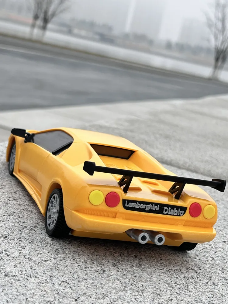 Historic Car Lamborghini Diablo Supercar - Static Version - Free 3D ...