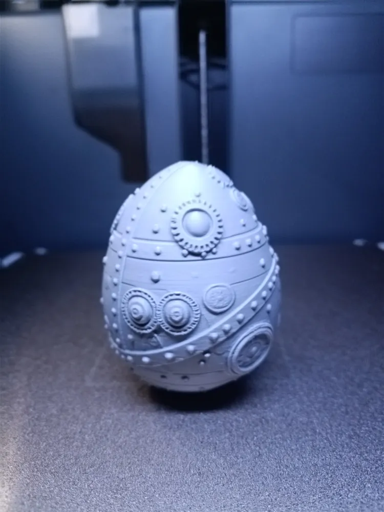 Steampunk Easter Egg v2 - Free 3D Print Model - MakerWorld