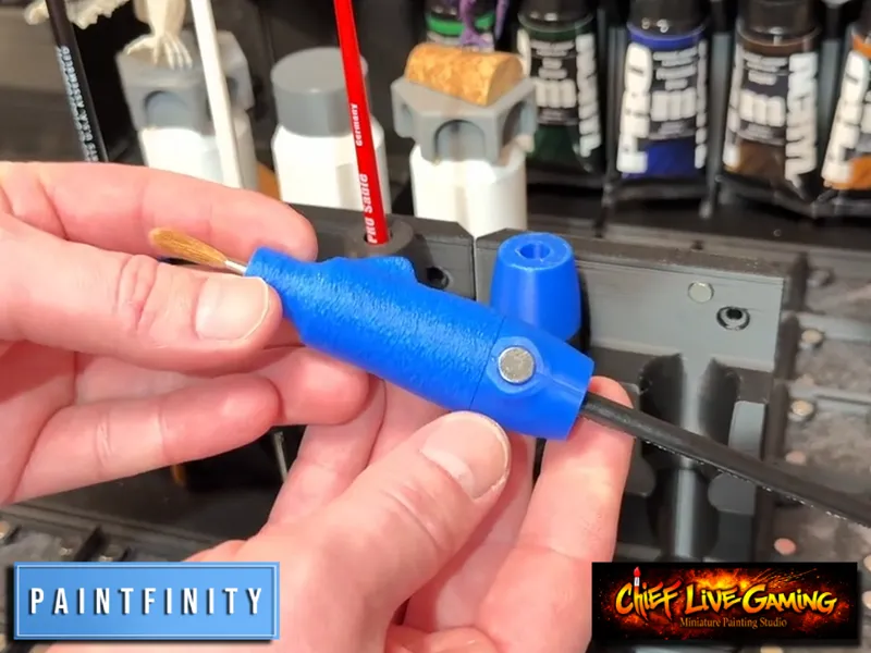 Ergonomic Miniature Painting Brush Grip