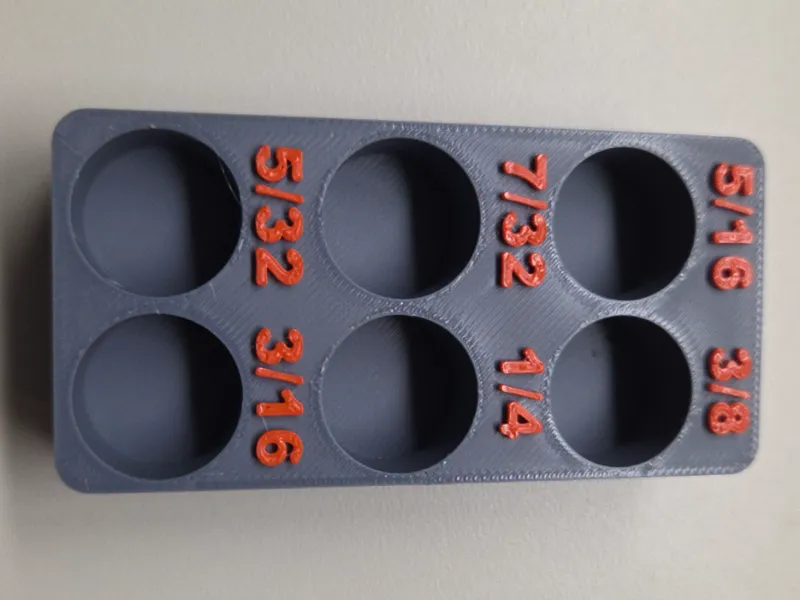 Gridfinity Pittsburgh SAE Hex Socket Holder
