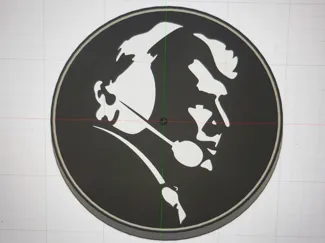 Madden Lightbox Circle Lightbox with Stand