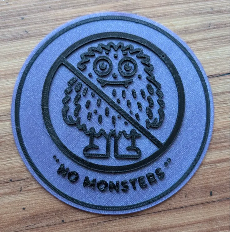 Sign "No Monsters"