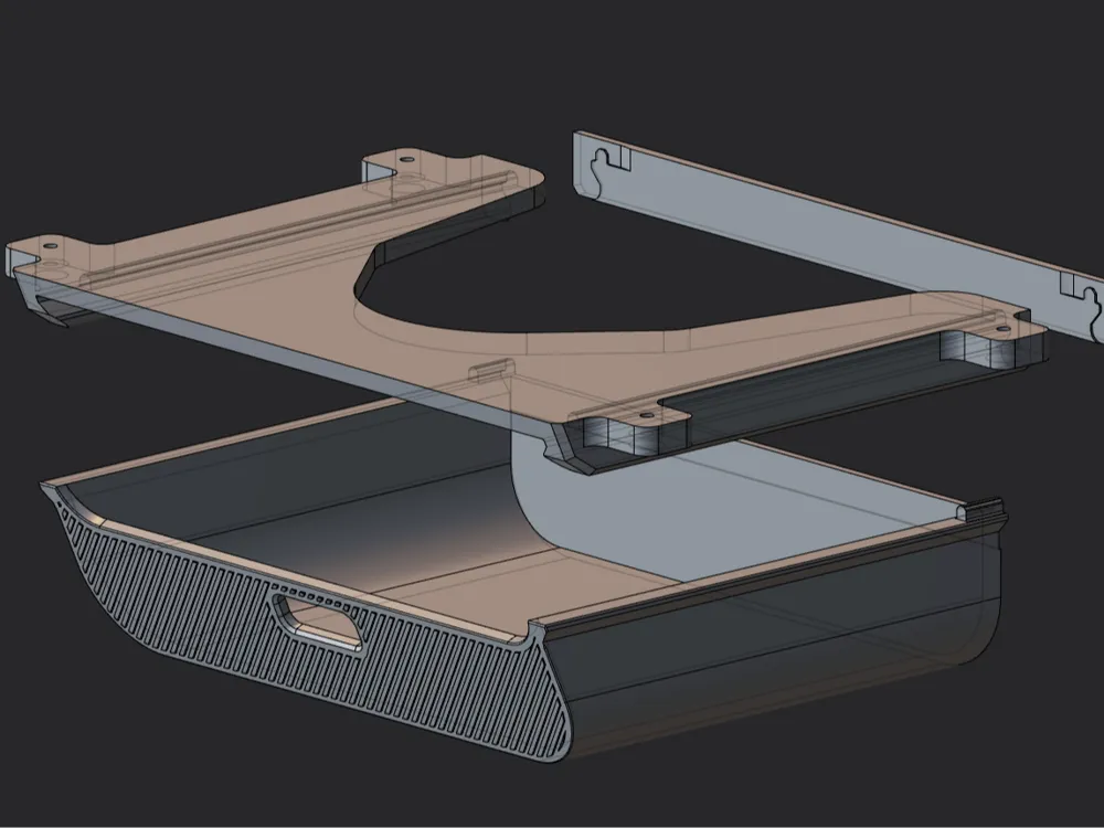 Under Desk Drawer - Free 3D Print Model - MakerWorld