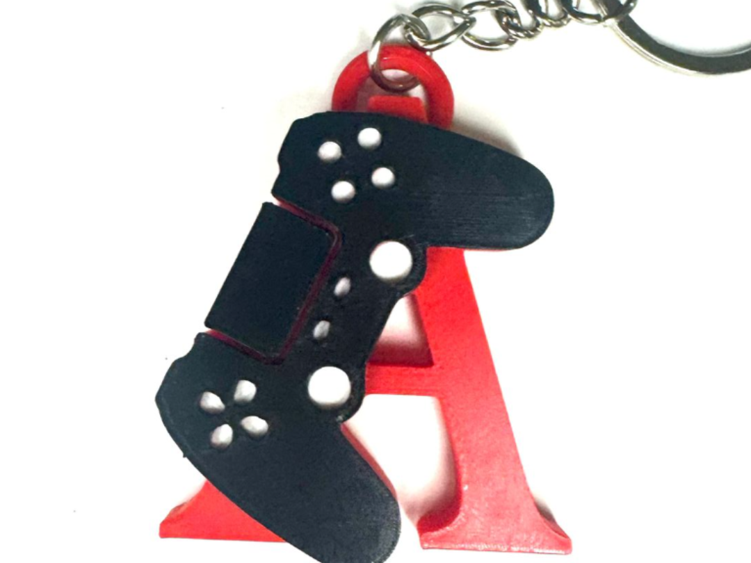 Porta-Chaves Letra Personalizada Gamer Comando PS4