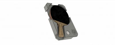 Double-sided table tennis racket storage insert