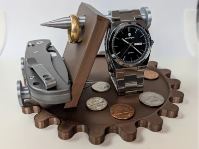 Ring Knife Coin and Watch Stand Organizer
