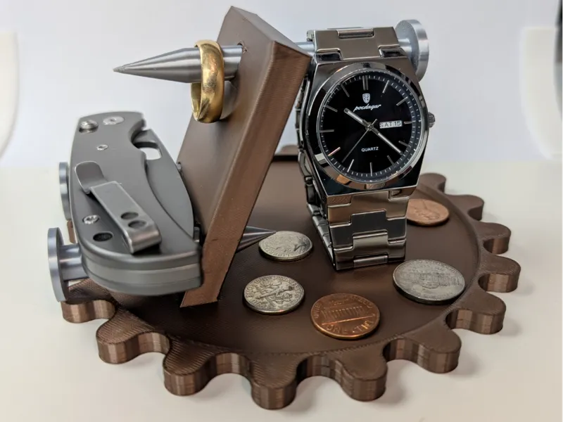 Ring Knife Coin and Watch Stand Organizer