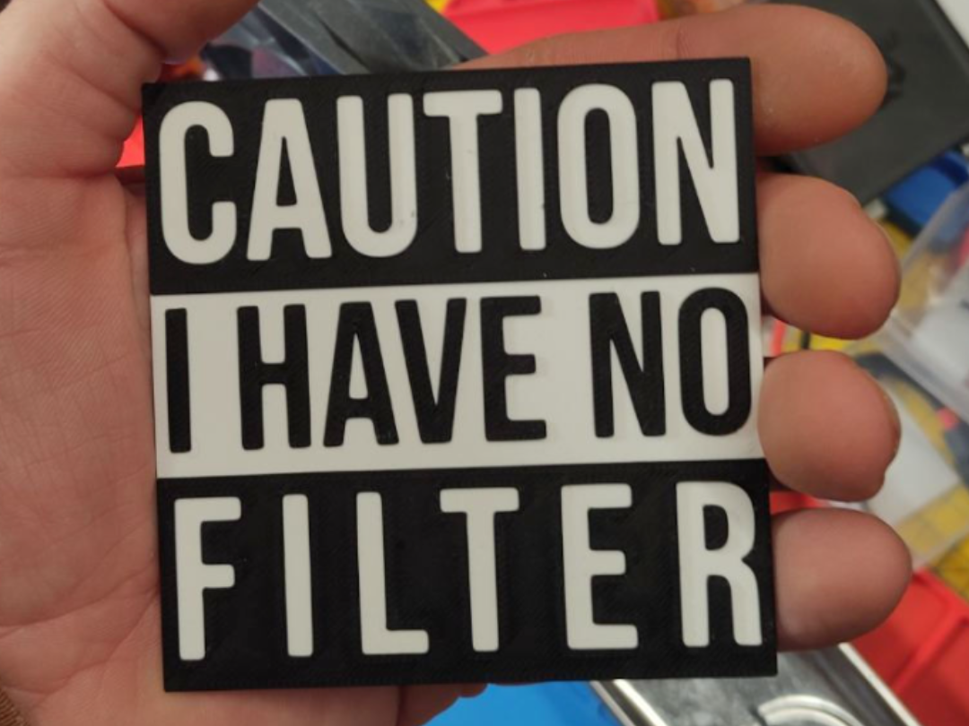 Caution i have no filter 3D model