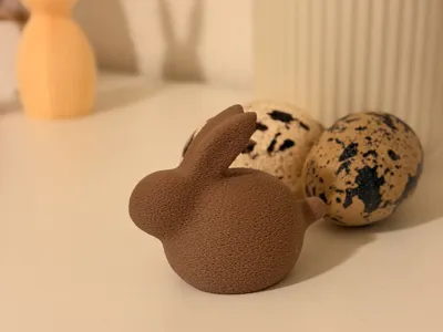 Cute Easter bunny minimalist bunny