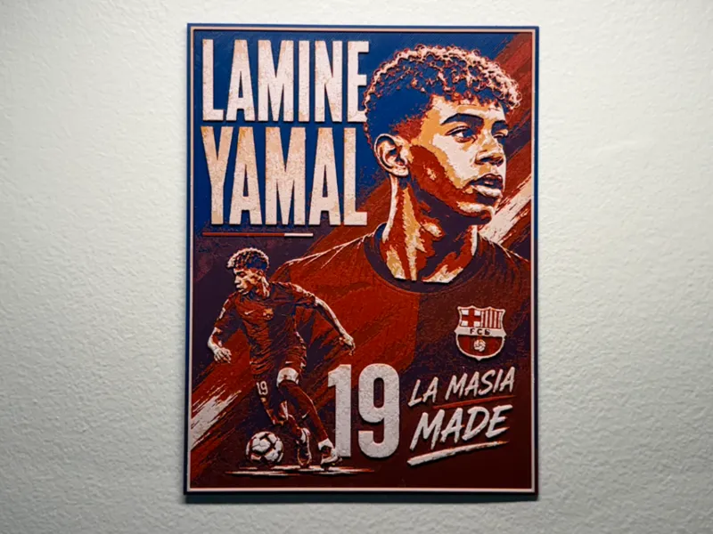 Spain Lamine Yamal World Cup Poster Style HueForge