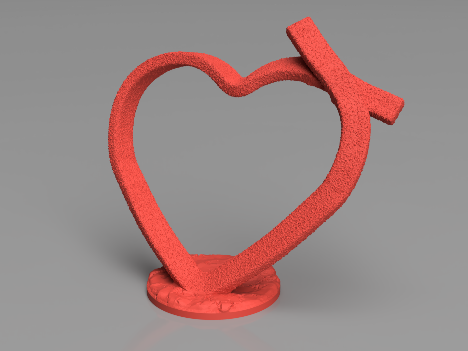 Infinite Love Knot - Textured Heart 