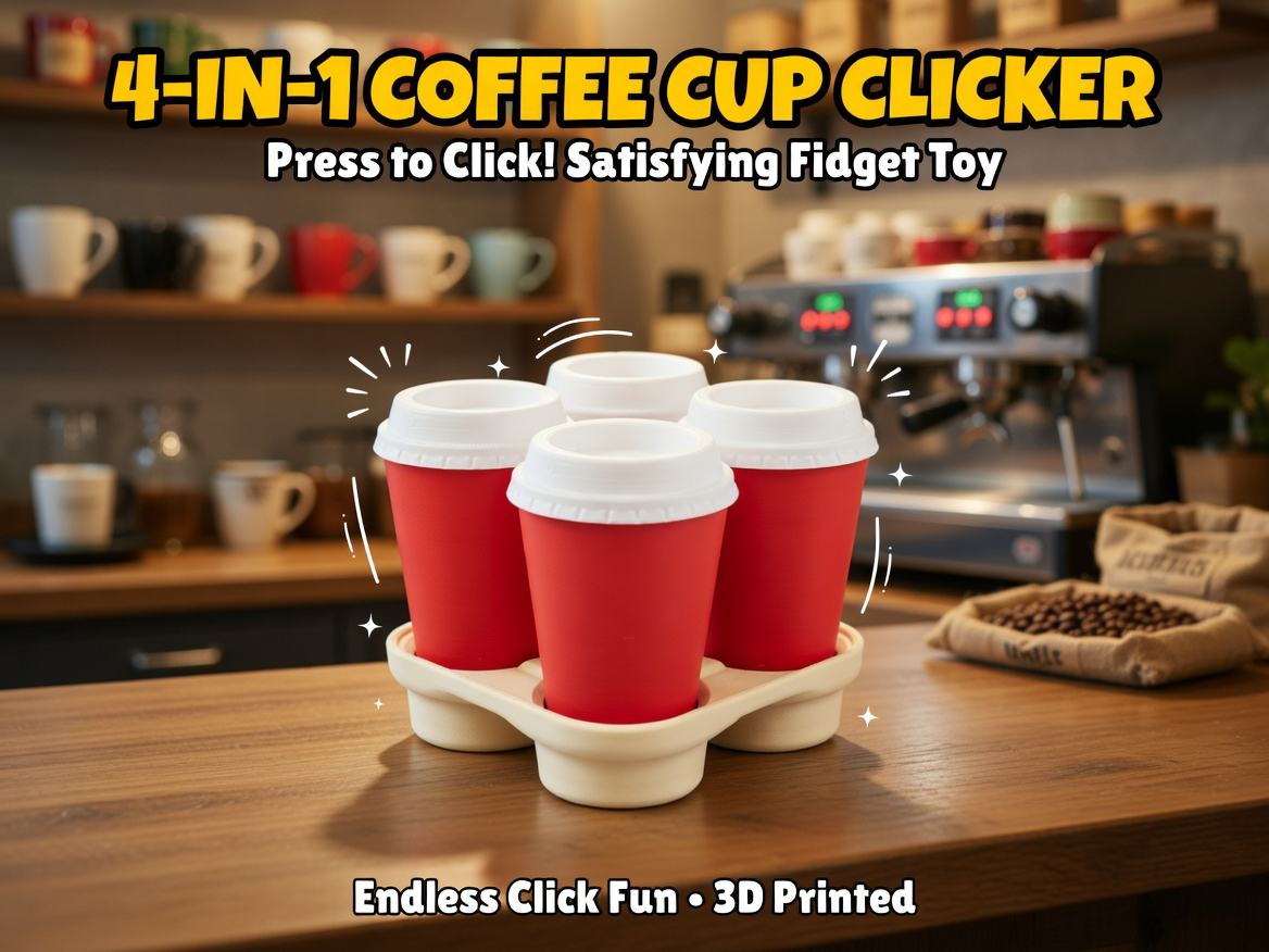 4in1 Coffee Tray Clicker