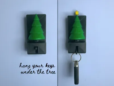 Key Holder For Christmas Eve