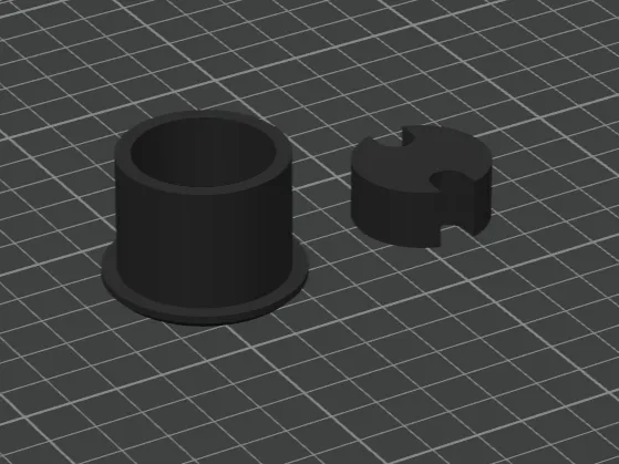 1 3/8" countertop grommet with 'press fit' insert