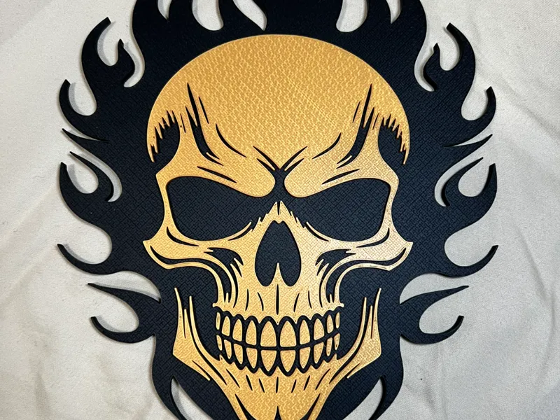 Flaming Skull Magnet
