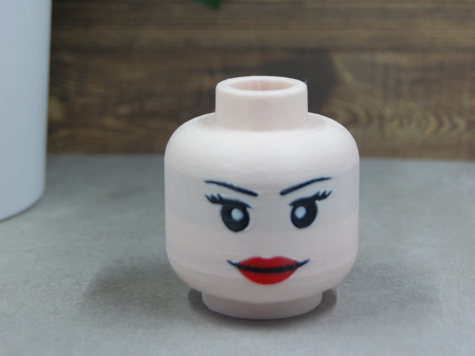 500% Brick Head – Bold Lashes & Red Lip Smile
