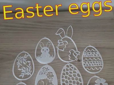 Easter eggs for hanging