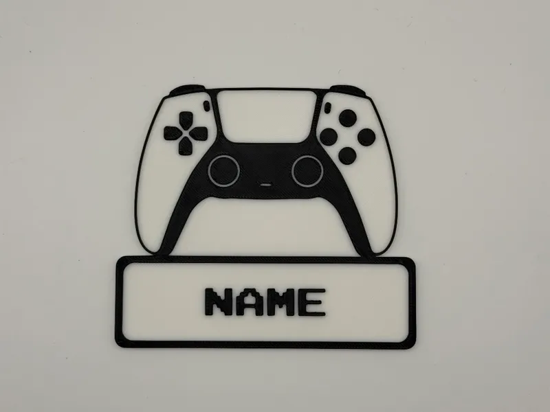 PS5 Controller Name Sign