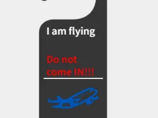 flight sim funny sign for wall