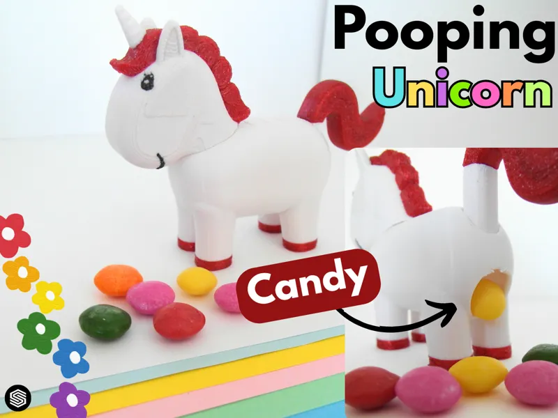 Pooping Unicorn - Candy Dispenser