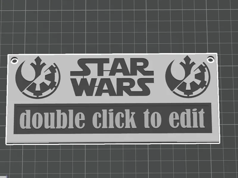 Star Wars name plate, bedroom name ,door sign