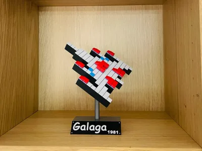 Galaga spaceship display model