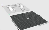It includes two connectors. 0.2mm layer, 2 walls, 8% infill