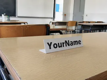 Soporte: Segnaposto primo giorno di scuola minimal nome — vista de referencia 3