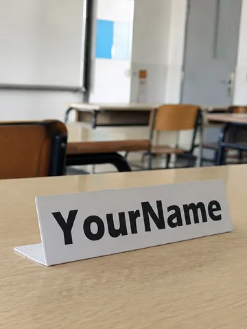Soporte: Segnaposto primo giorno di scuola minimal nome — vista de referencia 2