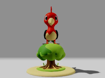 A bird on a tree