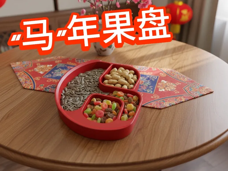 马年干果盘 “马”年零食盘 （大小两款随你选）