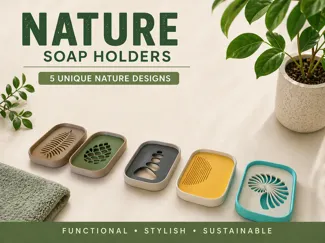 Nature Soap Holders - Swappable Inserts