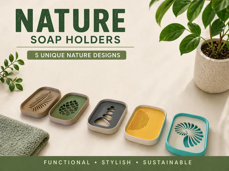 Nature Soap Holders - Swappable Inserts
