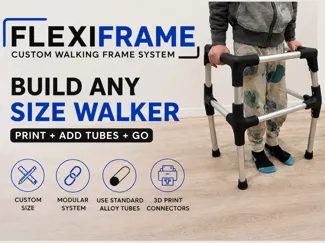 FlexiFrame Connectors- Custom Walking Frame System